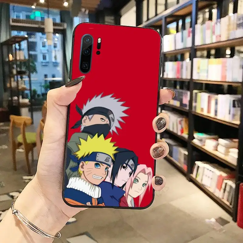 

Cartoon Naruto Sasuke Kakashi Phone Case For Huawei honor Mate P 9 10 20 30 40 Pro 10i 7 8 a x Lite nova 5t