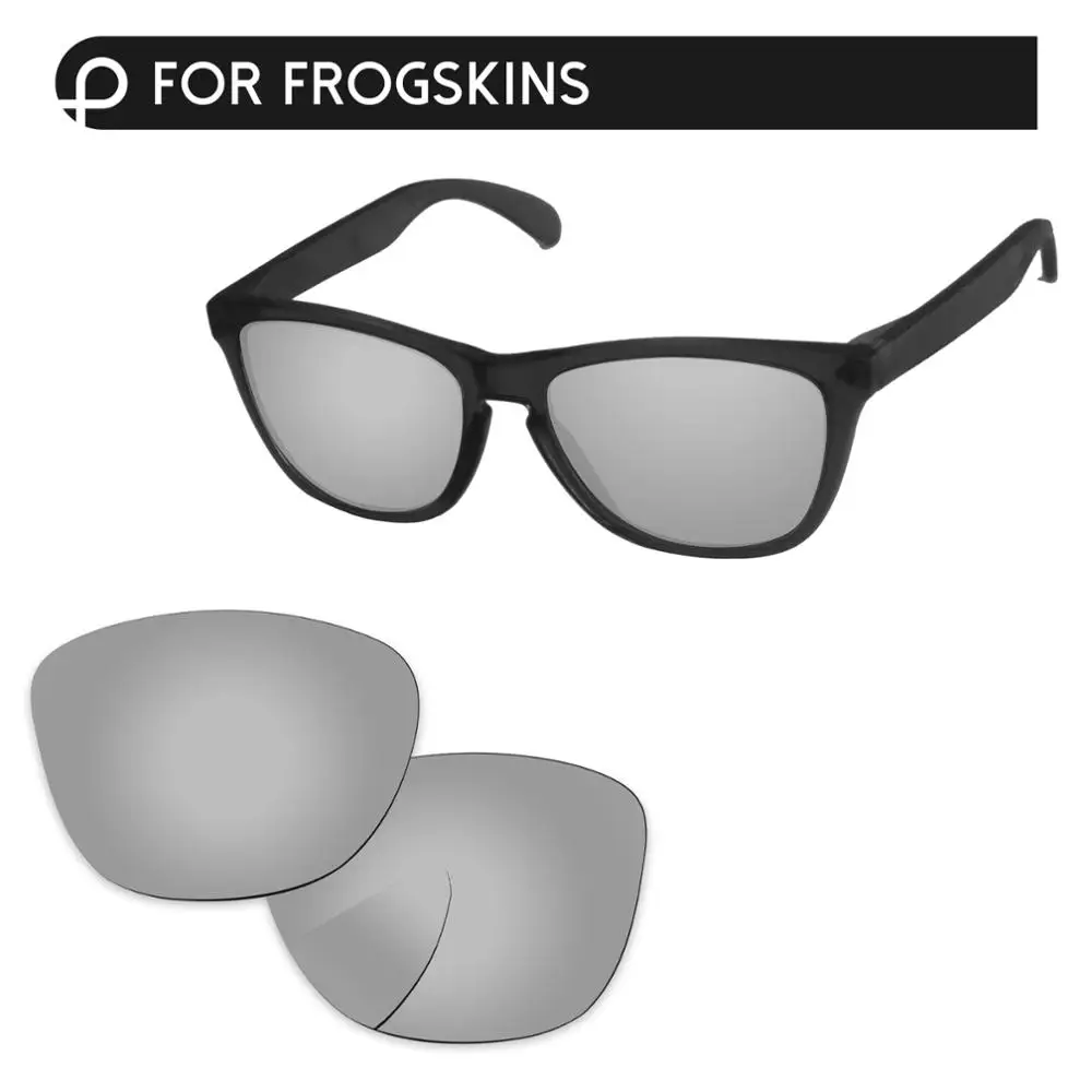 PapaViva поляризованные Сменные линзы для аутентичных Frogskins OO9013 солнцезащитные очки UVA и UVB Защита-несколько вариантов - Цвет линз: Chrome Silver