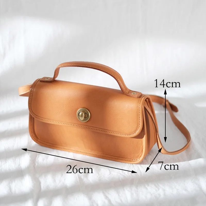 

AETOO Vintage leather shoulder bag, large capacity ladies leather messenger bag, leather temperament female bag
