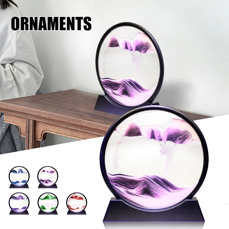 

The Magic Sandscape Crafts 3D Moving Sand Art Painting Ornament Desktop Decoration for Home Living Room Office