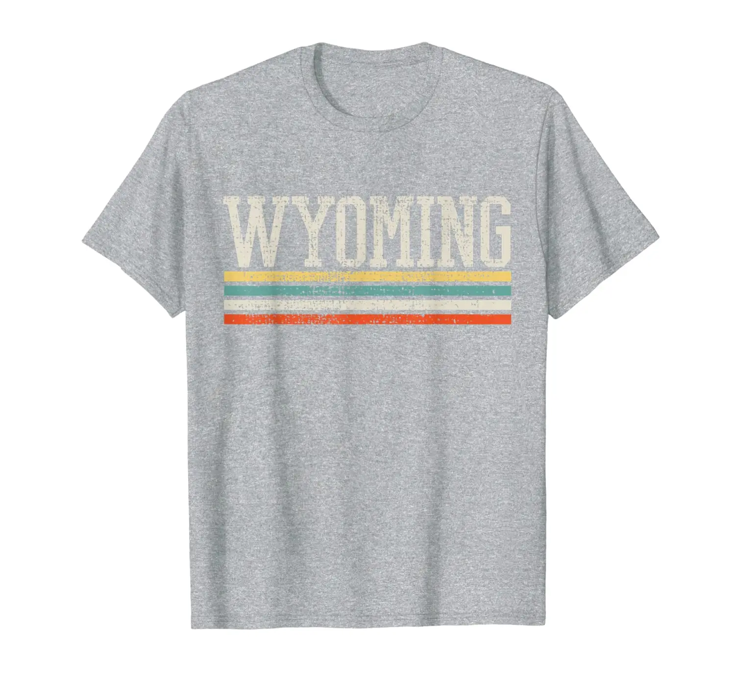 

Wyoming USA US State America 4th Of July Merica Vintage Gift T-Shirt