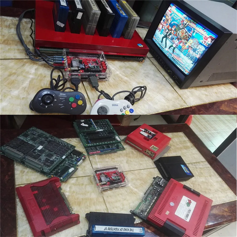 Для SNK V2.0 Super Gun JAMMA CBOX видео конвертер коробка для джойпада и Сатурна геймпад