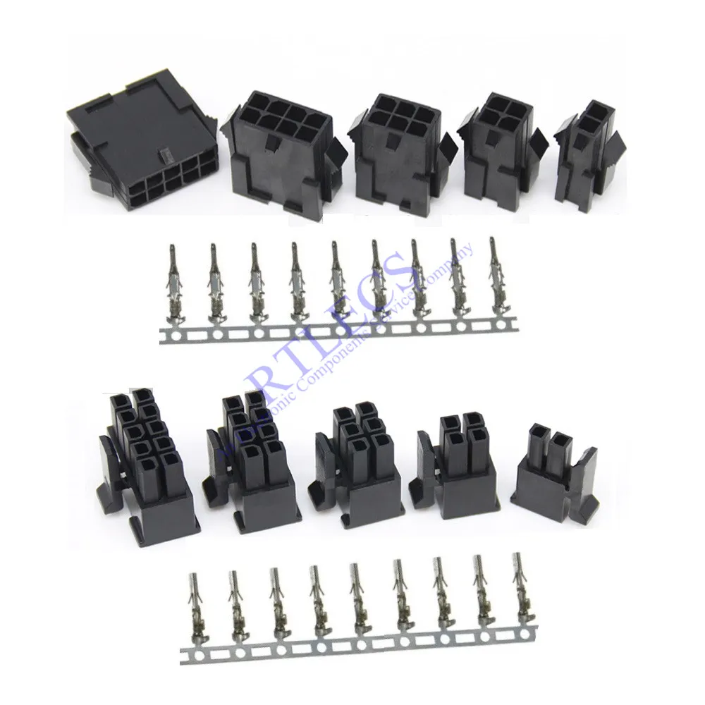 Micro Fit 3 0 мм корпус розетки + Корпус вилки крепление на панели ухо Мужской Женский