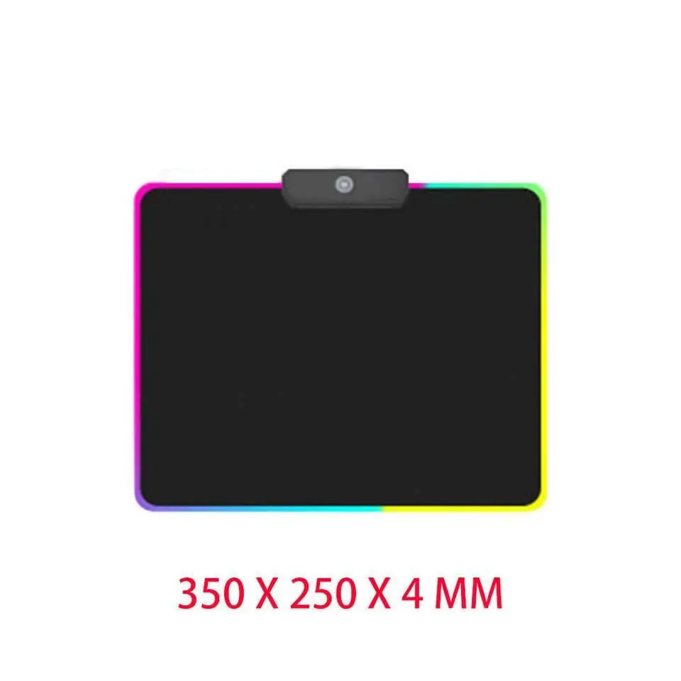 25X35cm Большой светодиодный RGB коврик для мыши USB Проводное освещение игровой геймер XL коврик для мыши Клавиатура коврик для компьютера Overwatch Pubg Dota 2 borderland - Цвет: 25X35cm
