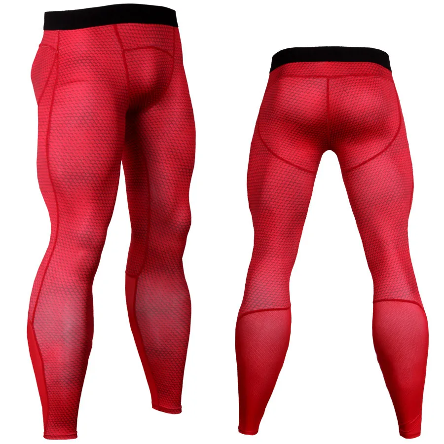 New compression gym sweatpants bodybuilding pants snake pattern men's sports tights fitness running leggings 3D