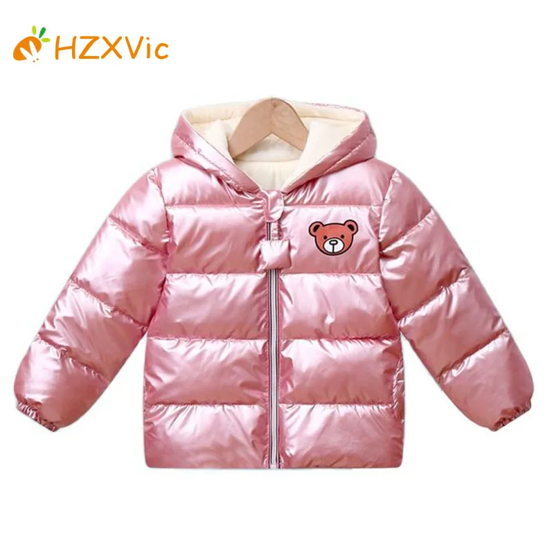 

HZXVic Winter Hooded Coats Down Jackets Boys Simplicity Jacket For Girls Padded Coats Parkas Kids Outerwears From 2 to 6 Years