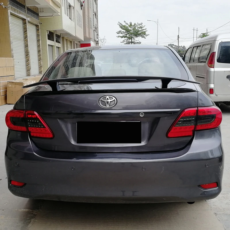 Спойлер для Toyota Corolla 2006 - 2013 года высокое качество АБС-пластик углеродный черный