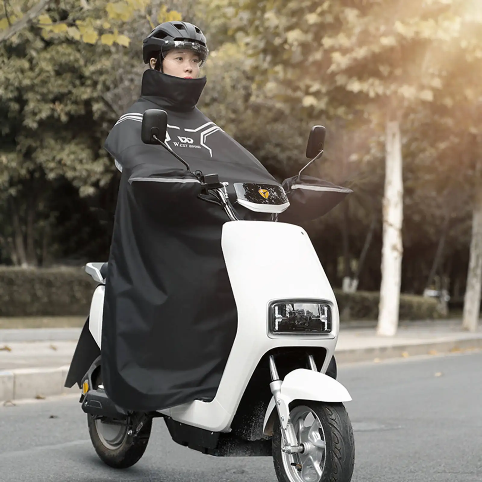 

Winter Scooter Whole Body Lap Apron Cover Motorcycle Quilt Leg Cover Windproof Warm Ridding Knee Pads Leg Guard Cover