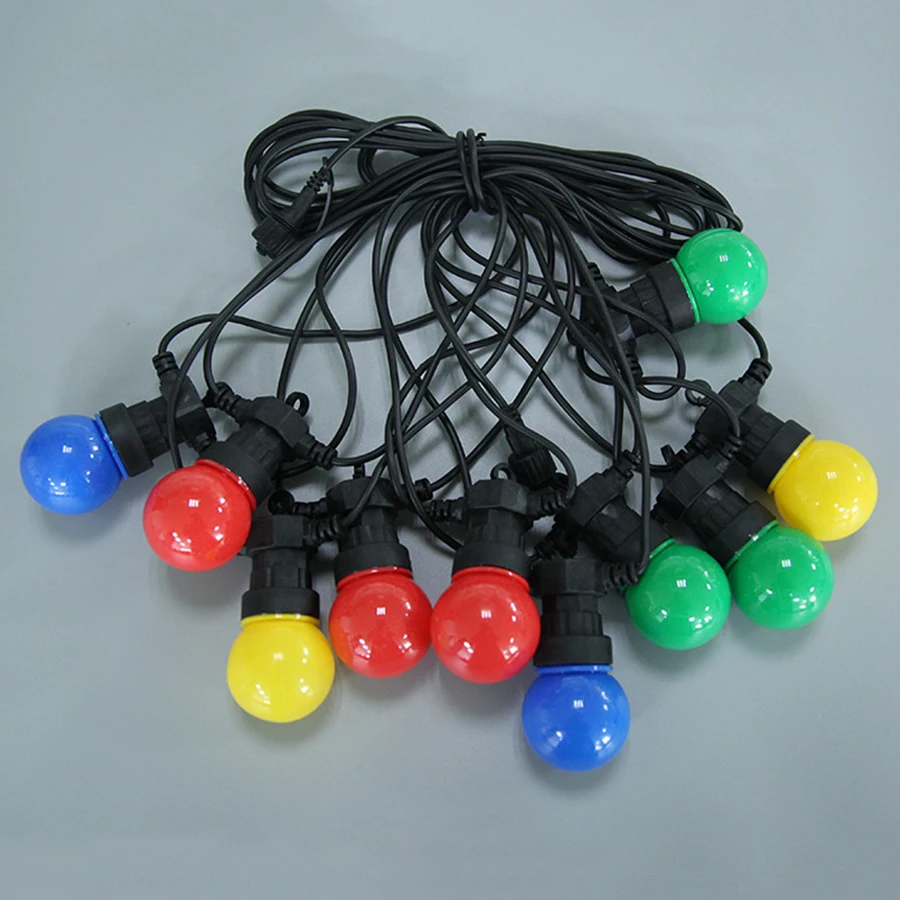 

10/20/30 LED Multicolor Globe Led String Fairy Light G50 Outdoor Christmas Wedding Garden Party Festoon Ball Garland Light