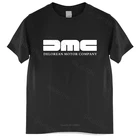 Мужская Роскошная хлопковая Футболка DMC DeLorean-мужская футболка Назад в будущее, свободные топы для него