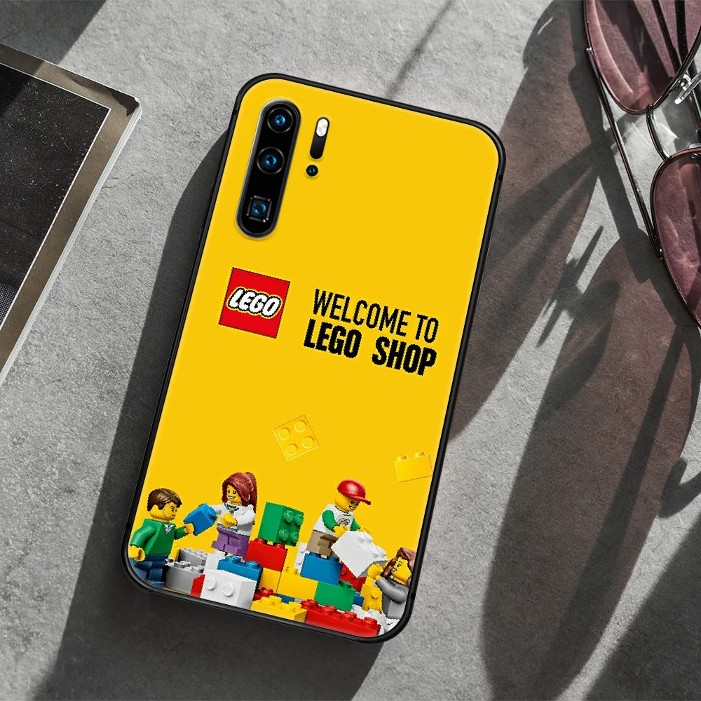 

LEGOs Phone Case For Huawei P Mate 10 20 30 40 Lite Pro smart Z 2019 nova 5t black Etui Pretty Coque Soft Prime Painting Cover
