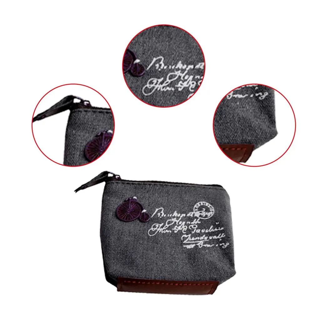 

Classic nostalgic wallets simple zipper coin purse practical small coin purse Creative Card Holders