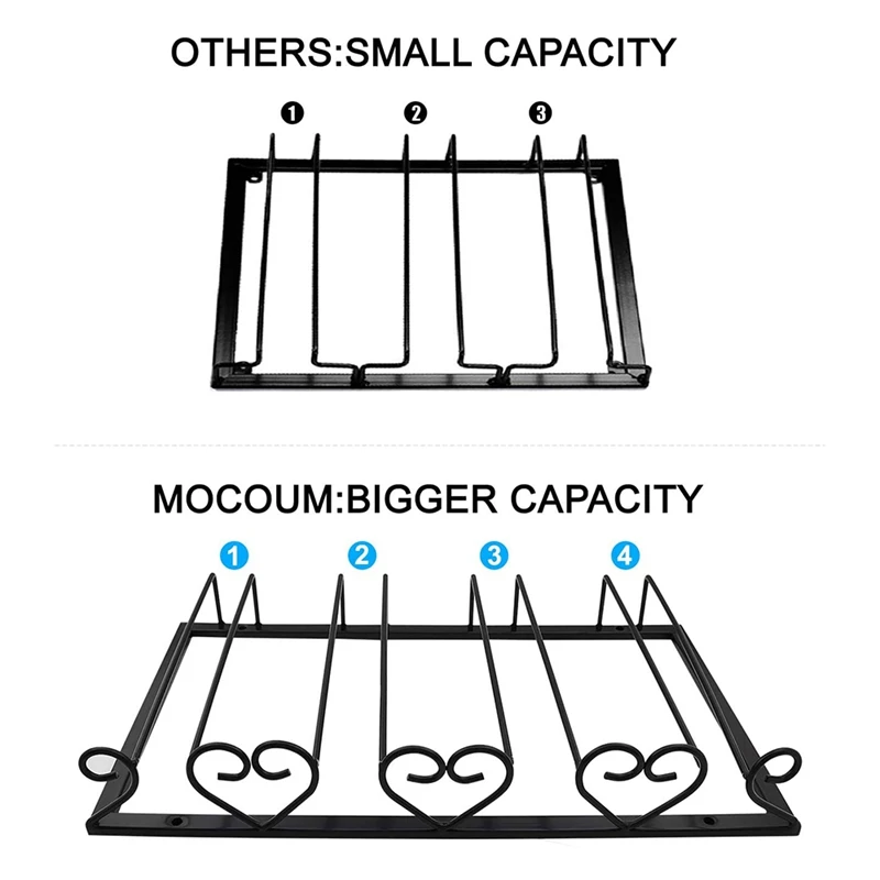 

Wine Glass Rack,Stand of the Wine Cabinet,Four Rows of Wine Glass Hangers,Iron Wine Glass Rack Storage Racks,for Kitchen