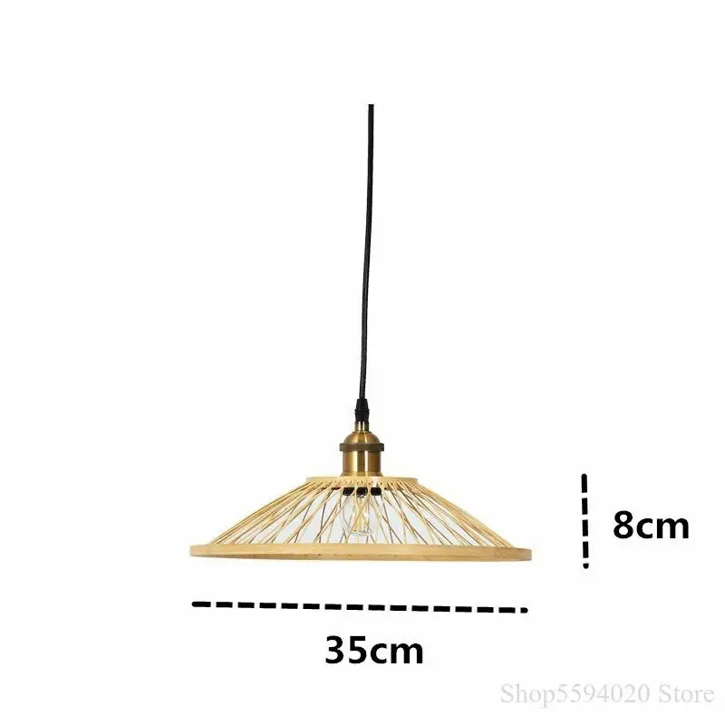 New Chinese Bamboo Restaurant Chandelier Living Room Bedroom Tea Bar Hanging Lamp Creative Southeast Asia Zen Led Lamps |