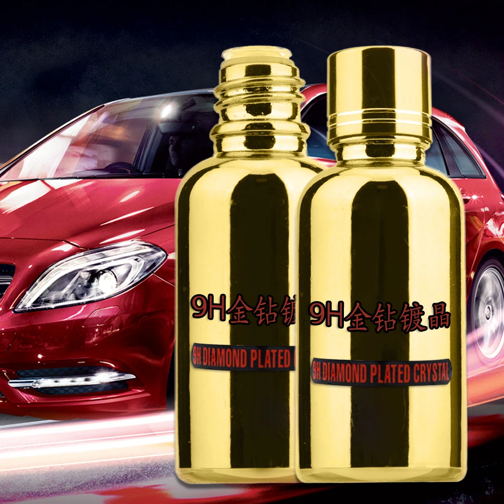 

Car Polishing Paste Liquid Repair Agent Paint Car Crystal Ceramic Coat Coating Packed In Gold Bottle Liquid Polish Wax