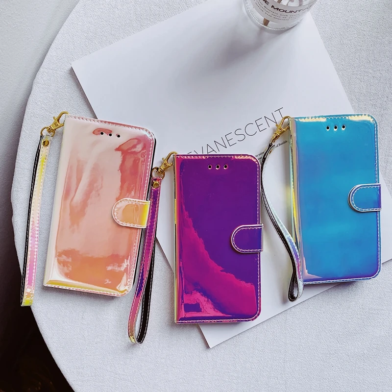 Чехол-книжка для Samsung Galaxy S8 S9 S10 S10e S20 Ultra Plus A10 A20 A30 A50 A51 A71 A50s A30s цветной