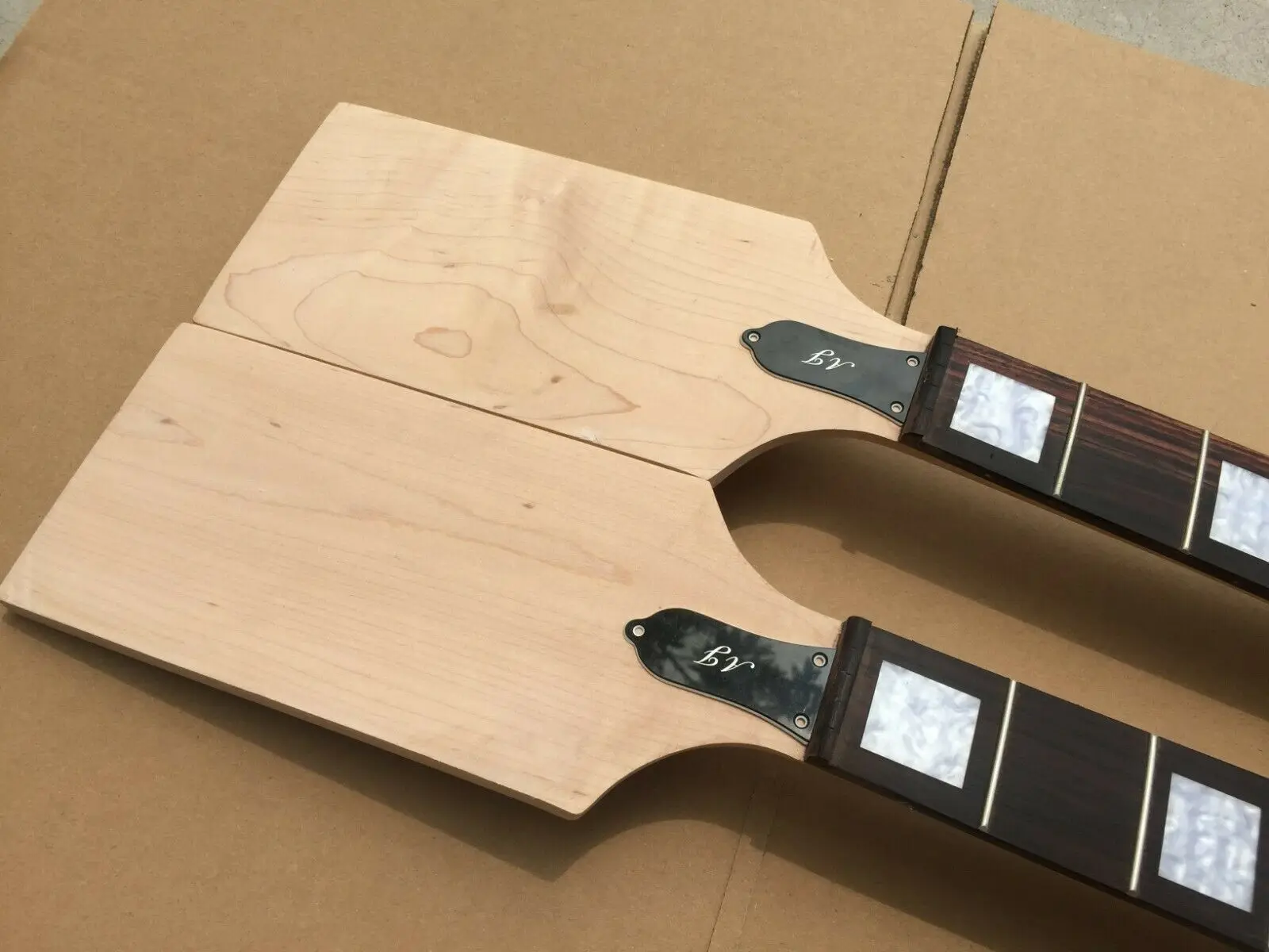 Bass Guitar Neck 22Fret 30inch maple Rosewood Fretboard Block Short Scale Paddle US | Спорт и развлечения