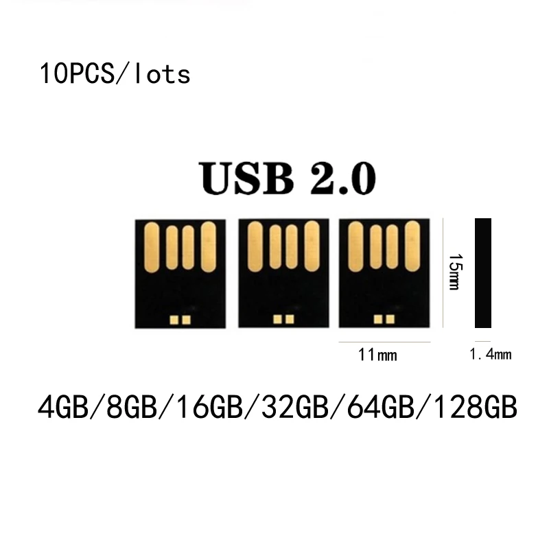 10 шт. USB2.0 UDP флэш память полуготовый продукт короткая плата черный коллоидный