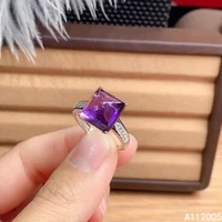 kjjeaxcmy exquisite fine jewelry 925 sterling silver inlaid gem amethyst gemstone new female woman girl ring hot selling
