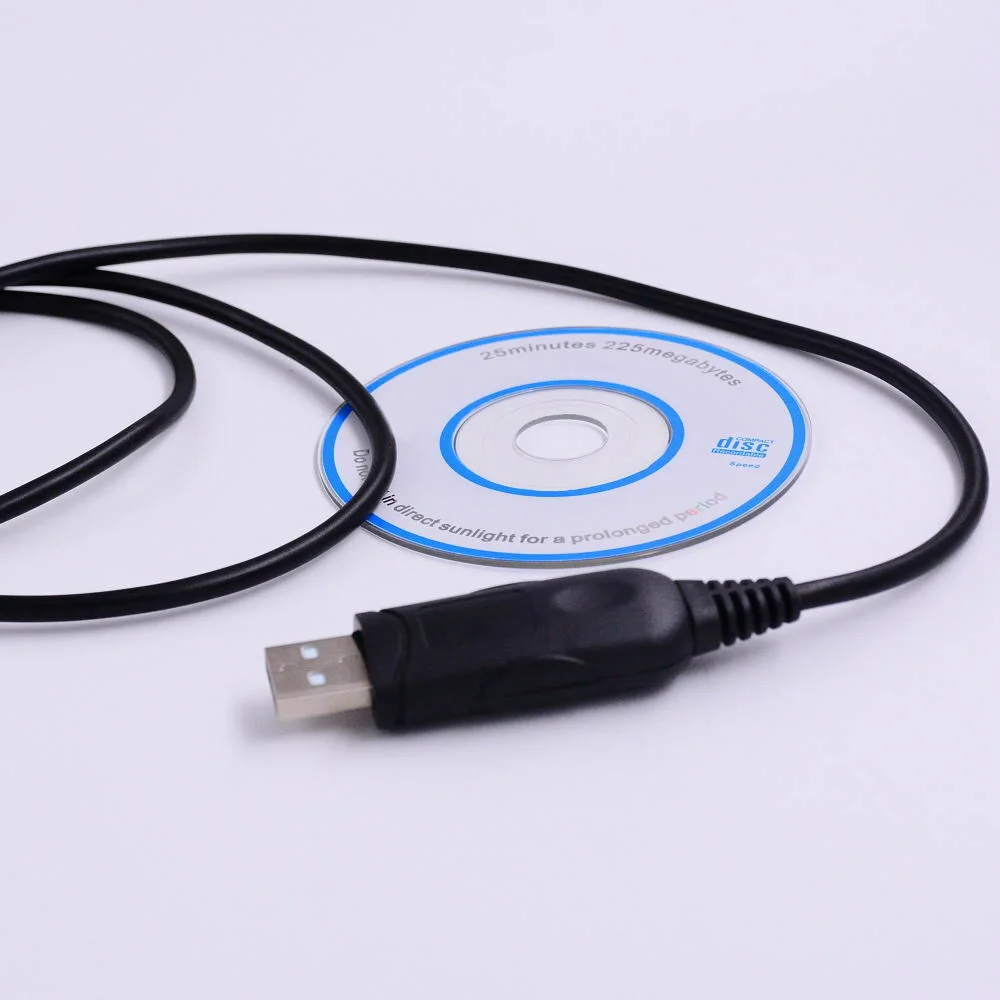 

6 in 1 Programming Cable USB With CD For Motorola Baofeng Kenwood Cord