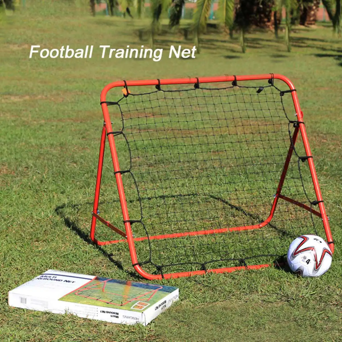 Football Rebound Net Door Steel Pipe Soccer Gate Bounce Practice Mesh Golf Baseball Hockey Shooting Assist Target Mesh Net