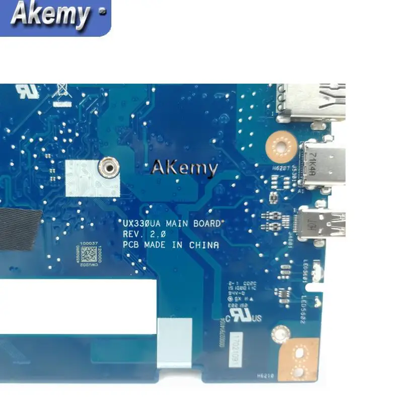 

Akemy UX330UA MB._8G/RAM I5-6200U For Asus ZenBook UX330U UX330UA Laptop Motherboard mainboard