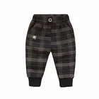 INSЛидер продаж, штаны для маленьких мальчиков детские штаны на рост 70-120 см бархатные брюки с карманами осенне-зимние теплые штаны для маленьких девочек, всесезонные