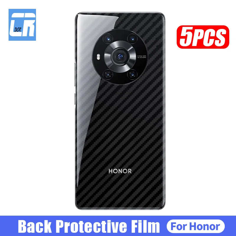 

5Pcs Back Protector Film For Honor Magic3 Pro 8X 9X 9C 9S 9A 10i X10 MAX Screen Protector Honor 50 30 Pro 9 10 20 Lite Not Glass