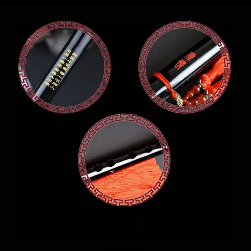 

Chinese Style Piccolo Student Vintage Black Bamboo C/D/E/F/G Key Cosplay Prop Woodwind Musical Instruments for Beginner 2021 New
