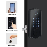 smart lock keyless entry deadbolt door lock electronic bluetooth with biometric fingerprint keys ic card touchscreen keypad