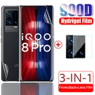 Гидрогелевая пленка с полным покрытием для vovi vivo iQOO 8 iQOO8 pro 8pro 6,78 дюйма 2021 hd, защитные пленки для переднего и заднего экрана, пленка для камеры, не стекло