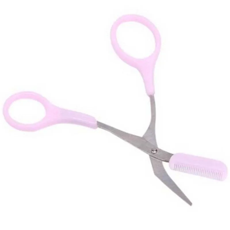 Розовый брикет с расческой ножницы для удаления волос расческа ухода