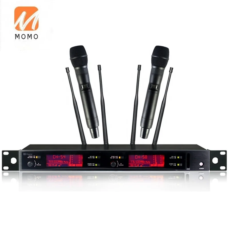 구매 새로운 디지털 400 미터 장거리 Sans 필 무선 시스템 UHF 노래 보컬 다이나믹 전문 무선 마이크