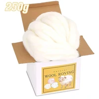 kaobuy 250g needle felting wool wool felting wool roving wool fibre for needle felting wool fibre materials for beginners