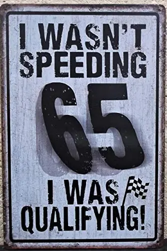 

Bit SIGNSHM Speed Limit Retro Metal Tin Sign Plaque Poster Wall Decor Art Shabby Chic Gift Suitable 12x8 Inch