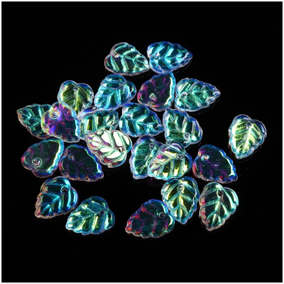 AB цветные бусины с глазурью 25 шт./лот в форме цветка DIY ручной работы для