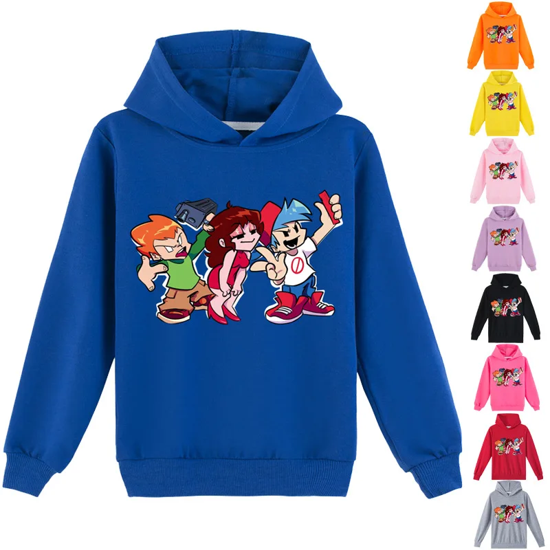 

2-16Y Friday Night Funkin Hoodie Kids Fashion Game Print Hoodies and Sweatshirts Boys Long Sleeve Shirt Baby Girls Sweater Tops
