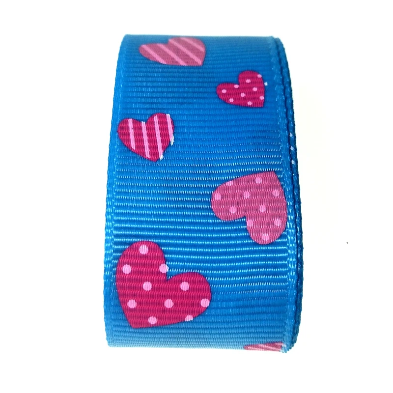 HL 5 ярдов 25 мм ширина печатные сердце Корсажная Лента Свадебная декорация