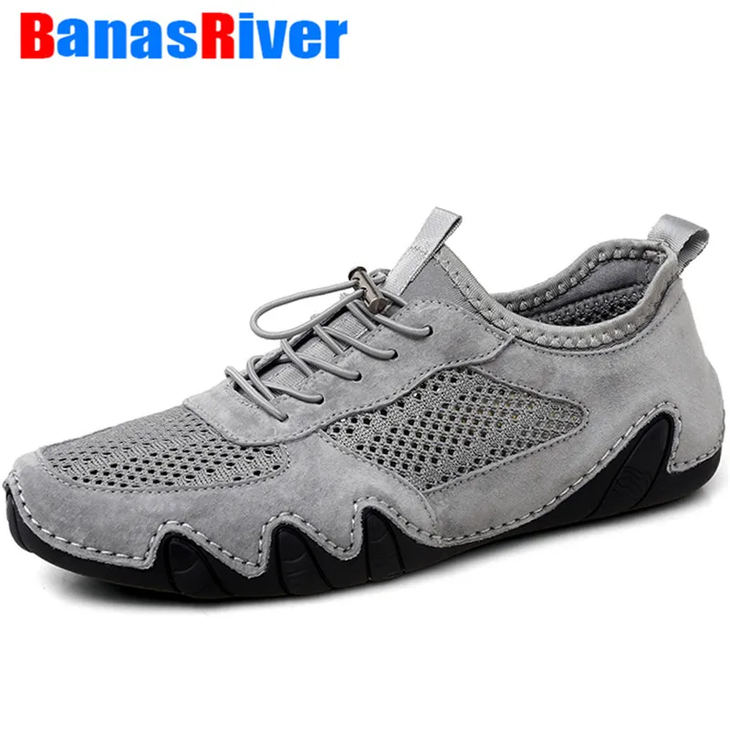 

NEW Men Sneakers Summer Breathable Mesh Shoes Casual Fashions Outdoor Walking Handmade Breathable Driving Outdoor Sport Footwear