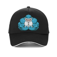 men bodybuilder muscle sharks baseball cap summer man fitness dad hats brand muscle sharks adjustable hip hop snapback hats