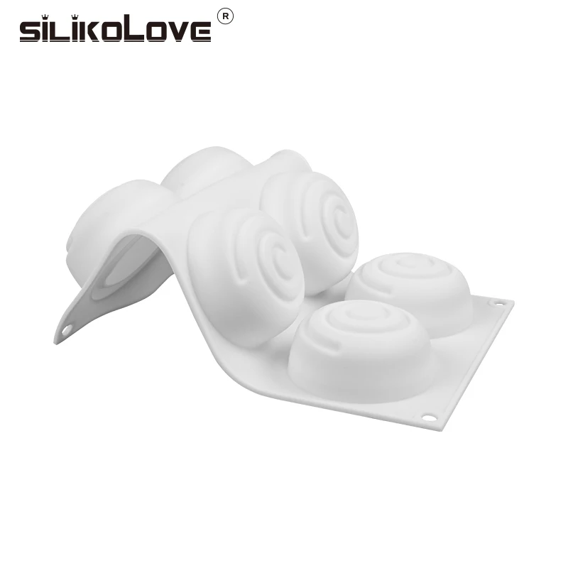 SJ 3D круглая силиконовая форма для мыла для водоворота Пищевая силиконовая форма для вихревого мыла DIY ручной работы мыло крафтовое производство свечей