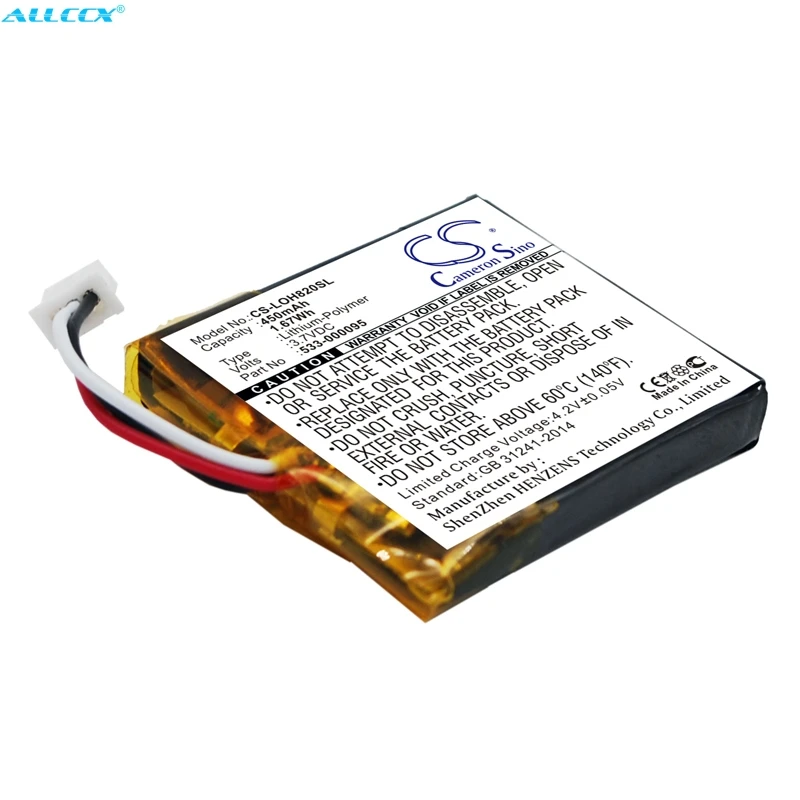 Аккумулятор Cameron Sino 450mAh 533-000095 для Logitech H820e | Электроника