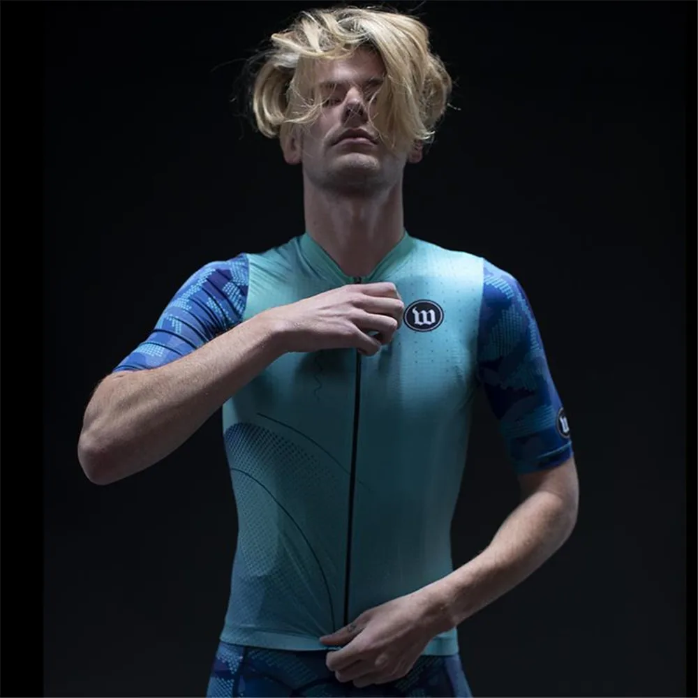 

Wattie ink men Contender Cycling Jersey pro team short sleeve competition clothing ropa ciclismo hombre summer Breathable tops