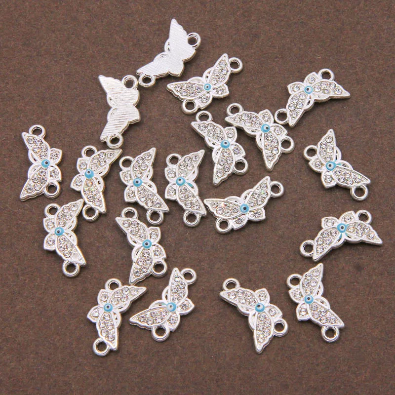 6 шт. ручная работа стразы kc золотистый Бабочка сплав коннекторы для модных