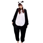 Кигуруми панда Тигр Пижама Зебра комбинезон для взрослых зимняя Пижама для женщин унисекс фланелевая Ночная одежда косплей костюмы