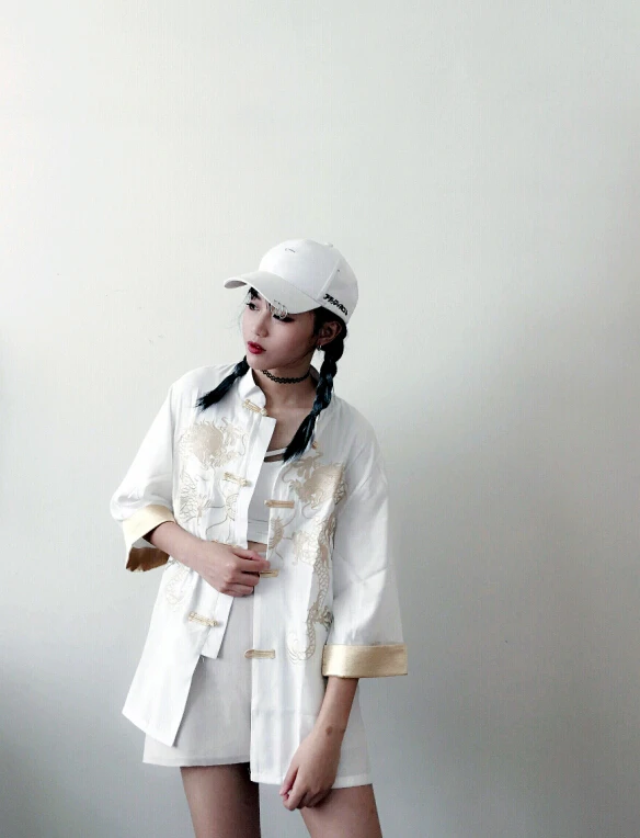 

Tangsuit Chinese Style Shirt Dragon Traditional Chinese Clothing for Women Vintage Party Fashion Jacket Wushu Hanfu Embroidery