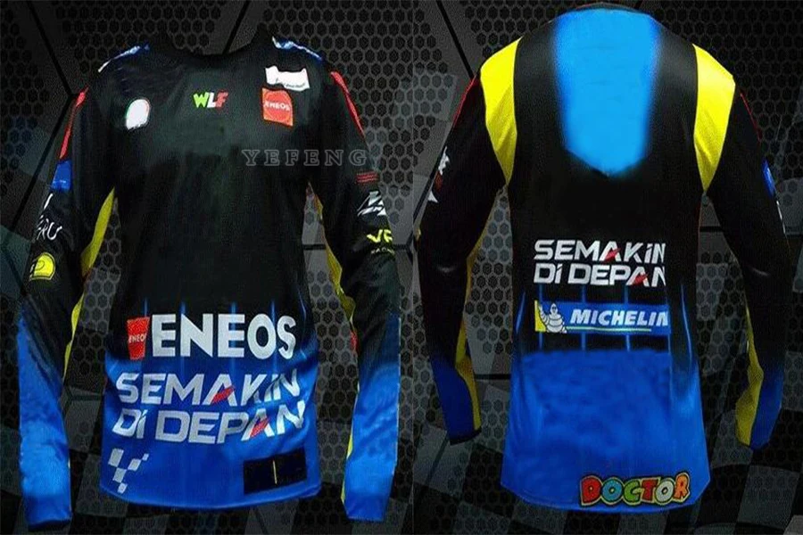 

2021 New Summer Long sleeve Motorbike Motorcycle Quick Dry Men's For Yamaha Jersey Street Moto Riding Scooter Motocross Racing