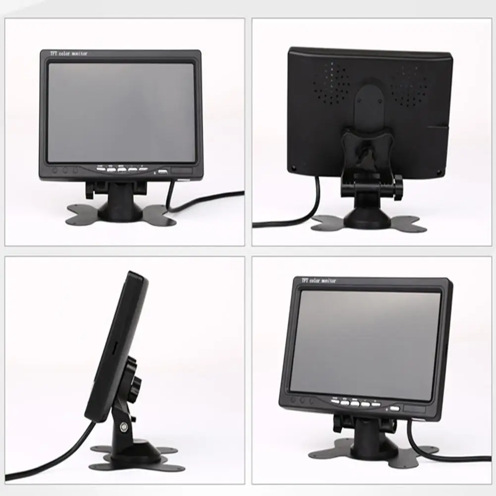 

Universal 7 Inch HD Screen Car Monitor Security Monitor Parking Assistance TFT-LED Desktop Monitor Rearview Monitor Display
