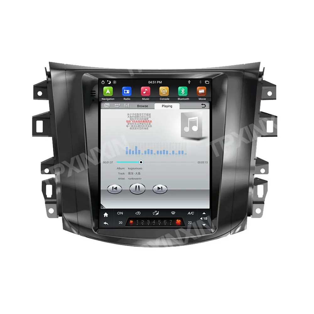 

For NISSAN Navara 2014+ Android 9.0 Tesla style car GPS Navigation head Unit No DVD Tape Recorder Multimedia Player auto stereo