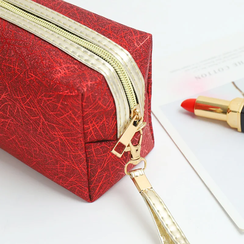 Косметички с лазерной вспышкой и клапаном голографические дорожные сумки для